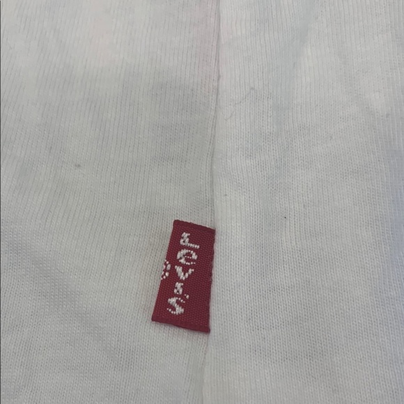 Levi's Classic Cotton White Tee with Black Logo - Picture 4 of 4